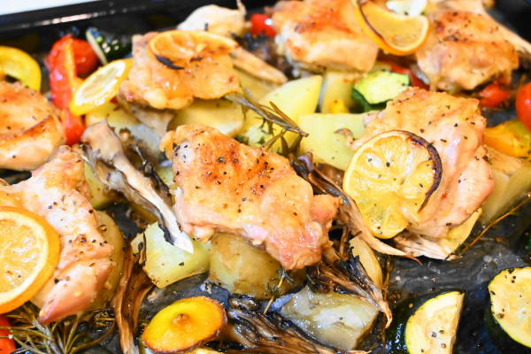 GABANグリルマスターブレンドを使って簡単！鶏もも肉のレモン・ハーブオーブン焼き  Koi-Chef Blog