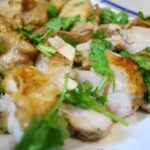 魚焼きグリルでガイヤーン　タイ料理　鶏肉（もも、手羽元）のタレ付け焼き