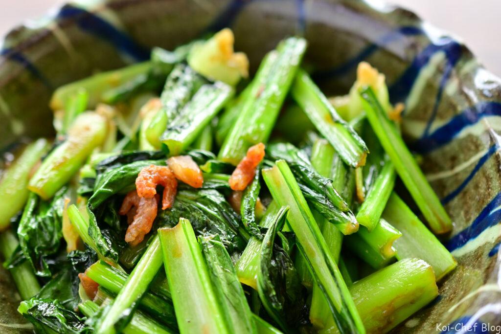 小松菜のタイ風炒め